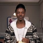 Jerrod Carmichael’s printed jacket on The Talk