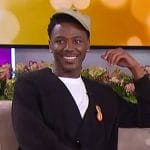 Jerrod’s black cardigan on The Jennifer Hudson Show