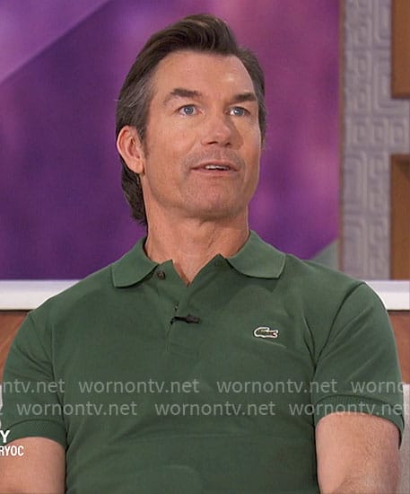 Jerry's green polo shirt on The Talk