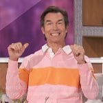 Jerry's orange and pink stripe shirt on The Talk