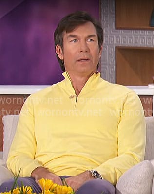 Jerry's yellow zip sweater on The Talk