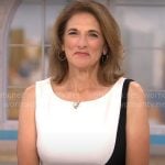 Jill Schlesinger’s colorblock sheath dress on CBS Mornings