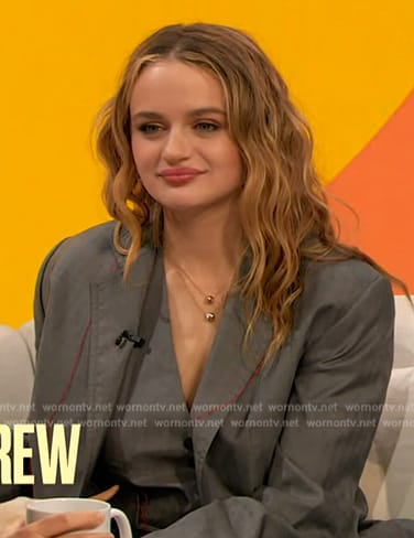 Joey King's red sandals on The Drew Barrymore Show