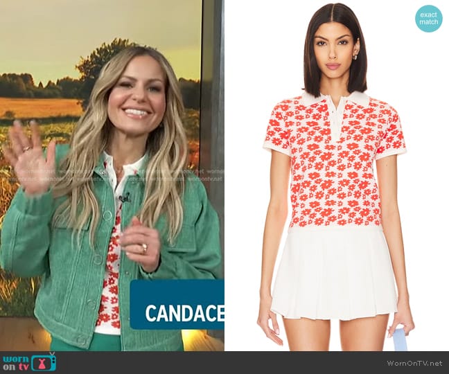 John & Jenn by Line Fenway Top worn by Candace Cameron Bure on Access Hollywood