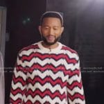 John Legend’s chevron stripe sweater on The Voice