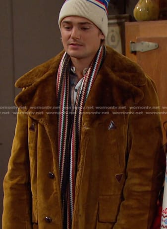 Johnny's corduroy coat on Days of our Lives