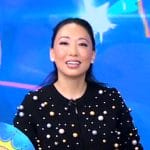 Judy Joo’s pearl embellished cardigan on Good Morning America