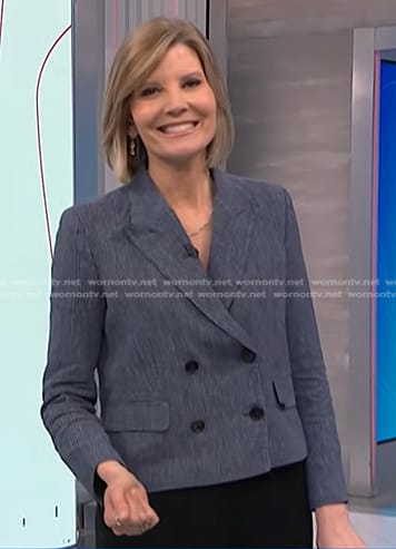 Kate's grey double breasted blazer on NBC News Daily