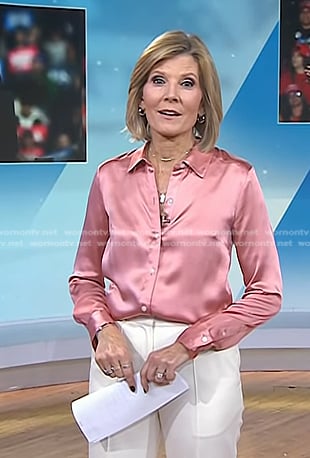 Kate's pink button down shirt on NBC News Daily