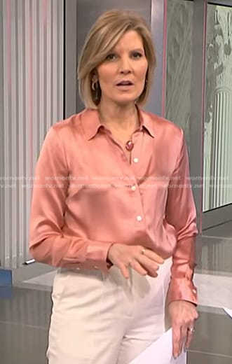 Kate's pink button down shirt on NBC News Daily