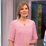 Kate’s pink smocked top on NBC News Daily