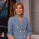 Kate’s blue double breasted blazer on NBC News Daily