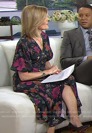 Kate’s floral print wrap dress on Today