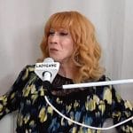 Kathy Griffin’s floral print blouse on E! News