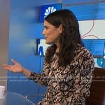 Katie Horwitch's snake print dress on NBC News Daily