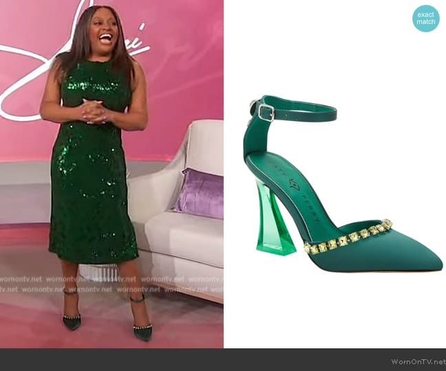 Katy Perry The Lookerr Ankle Strap Pointed Toe Pump worn by Sherri Shepherd on Sherri