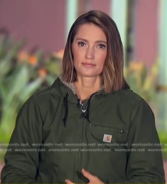 Kayna Whitworth's green jacket on Good Morning America