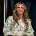 Keltie’s floral jacquard puff sleeve dress on E! News