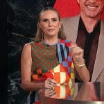 Keltie’s mixed print mini dress on E! News