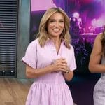 Kit’s lavender smocked waist on Access Hollywood