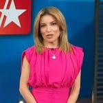 Kit's pink ruched mini dress on Access Hollywood