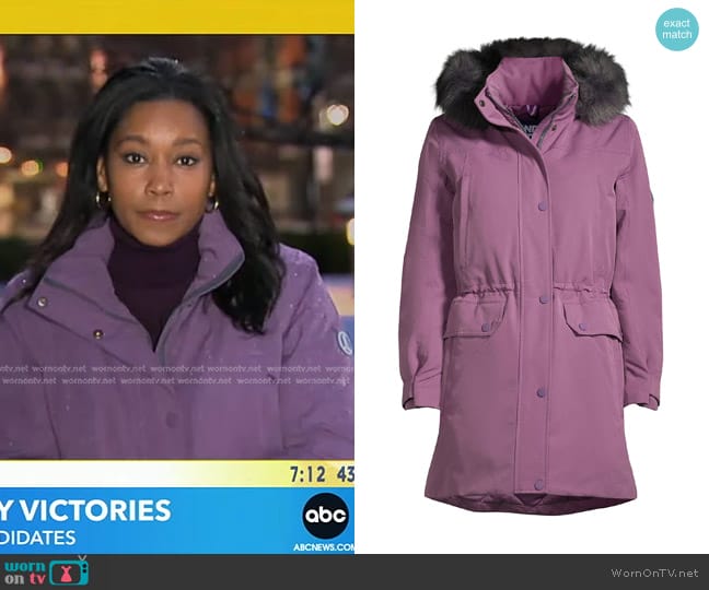 WornOnTV: Rachel’s lilac down jacket on Good Morning America | Rachel ...