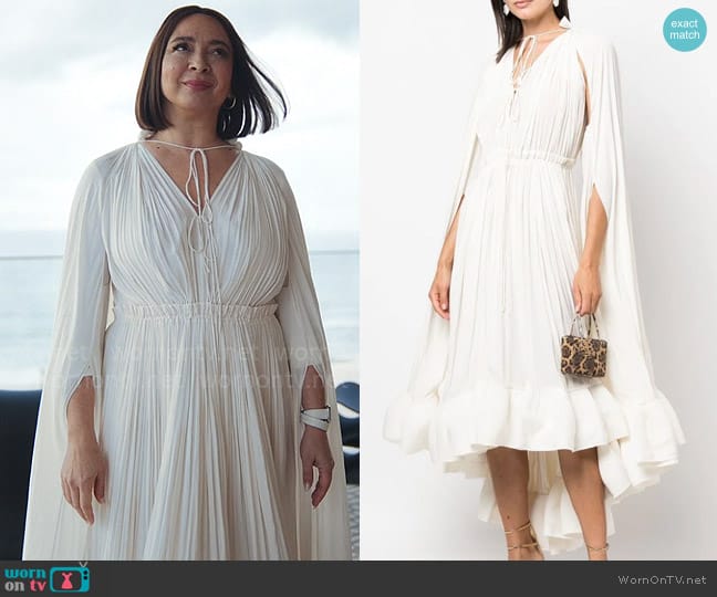 Lanvin Cape Design Midi Dress worn by Molly Novak (Maya Rudolph) on Loot