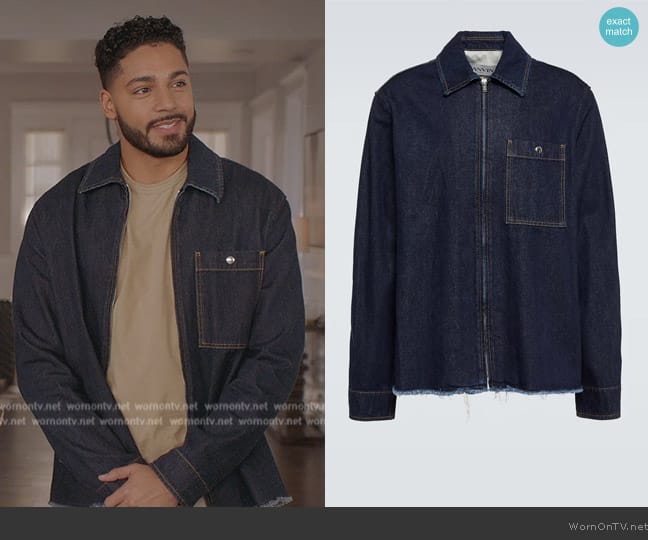 Lanvin Denim Jacket worn by Jordan Baker (Michael Evans Behling) on All American