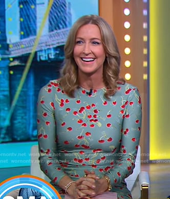 Lara’s cherry print dress on Good Morning America