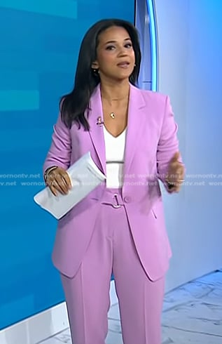Laura Jarrett’s pink suit on Today