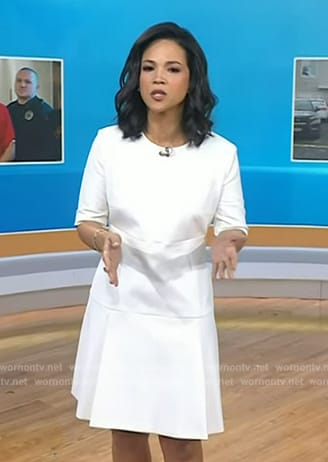 Laura’s white mini dress on Today