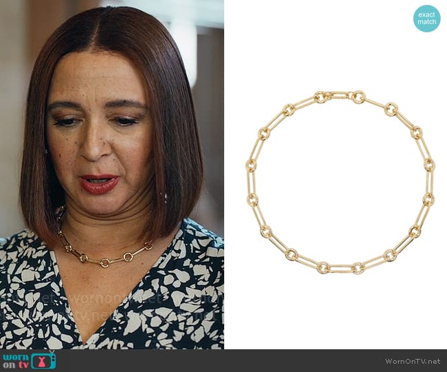 Laura Lombardi Ilaria Chain Necklace worn by Molly Novak (Maya Rudolph) on Loot