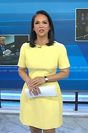 Laura’s yellow mini dress on Today