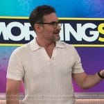 Lawrence Zarian’s knit polo on The Kelly Clarkson Show