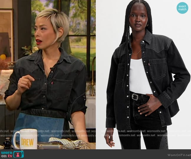 Levis Teodora Western Shirt worn by Pilar Valdes on The Drew Barrymore Show