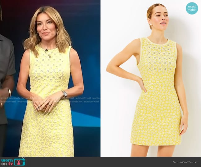 Lilly Pulitzer Karsyn Shift Dress worn by Kit Hoover on Access Hollywood