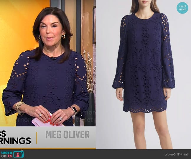 Lilly Pulitzer Alyna Dress worn by Meg Oliver on CBS Mornings