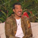 Lionel Richie’s brown fruit print jacket on American Idol