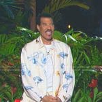 Lionel Richie’s white mushroom print jacket on American Idol