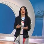 Lisa Ling’s striped dress on CBS Mornings