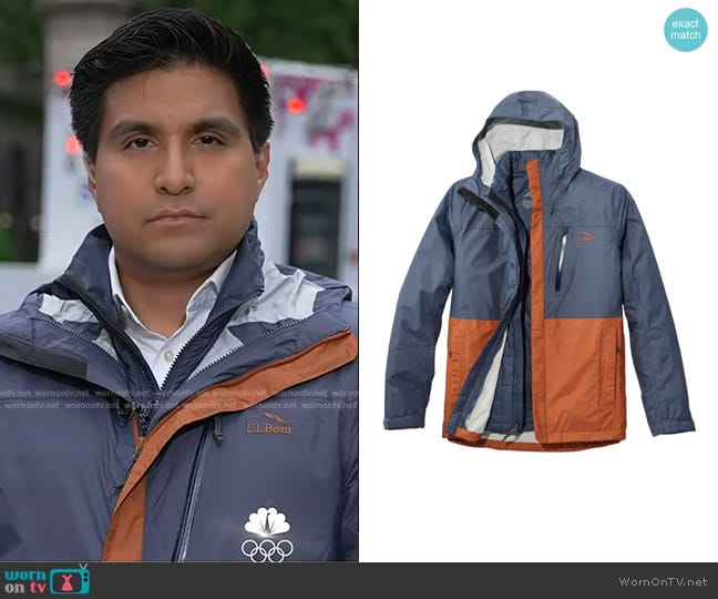 LL Bean Trail Model Waterproof 3-in-1 Jacket worn by George Solis on Today