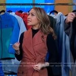 Lori’s pink sleeveless trench dress on Good Morning America