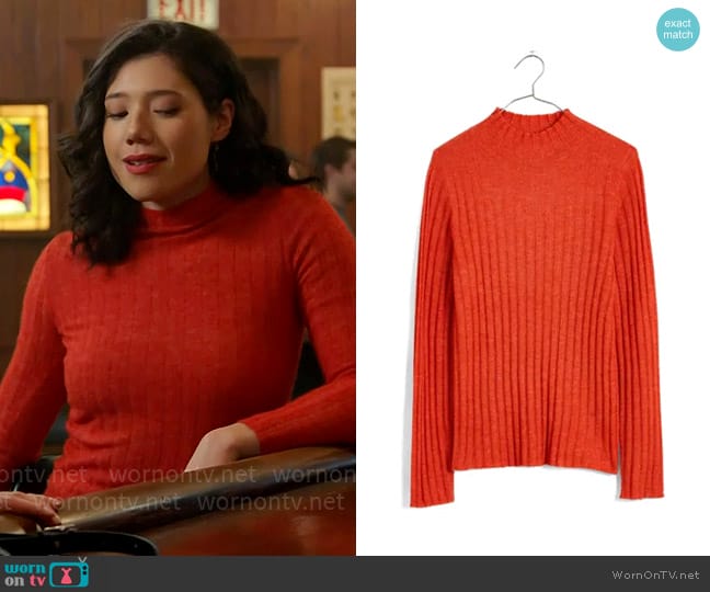 Violet’s red sweater on Chicago Fire