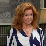 Maggie’s white abstract print dress on Days of our Lives