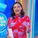 Maggie Rulli’s red floral dress on Good Morning America