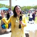 Maggie Rulli’s yellow floral dress on Good Morning America