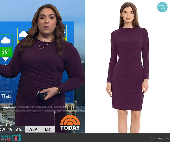 WornOnTV: Violetta’s purple ruched dress on Today | Clothes and ...