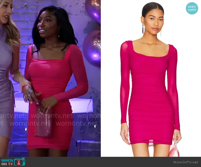 Majorelle Marilyn Mini Dress worn by Trina Robinson (Tabyana Ali) on General Hospital