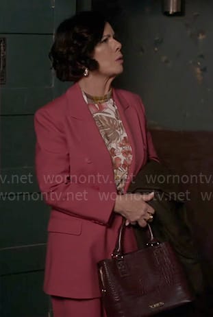 Margaret's pink suit on So Help Me Todd