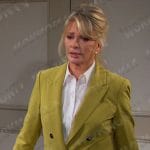 Marlena’s yellow double breasted blazer on Days of our Lives